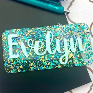 Locker Name Magnet - Personalized Locker Magnet - 3D Acrylic Locker Decor - Back to School - LEAVE NOTE WITH PERSONALIZATION