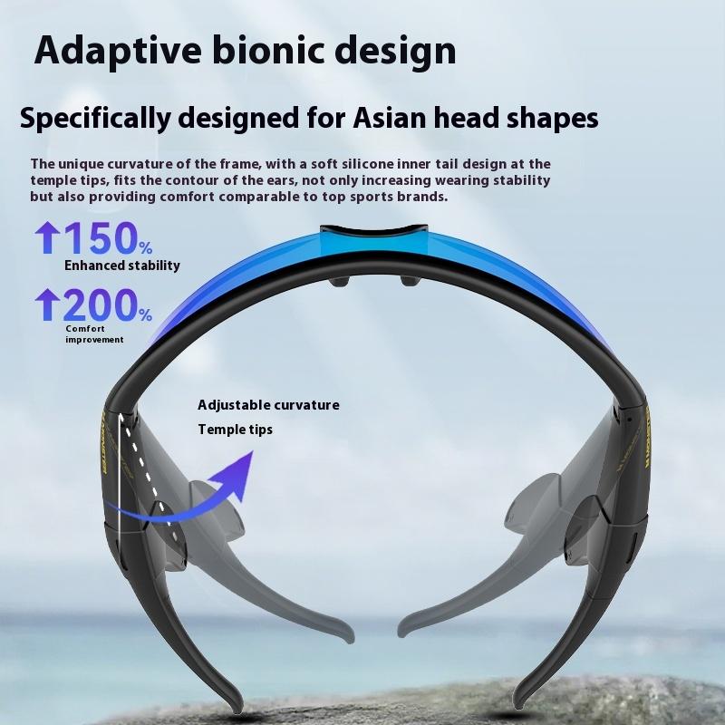 Monster AI Smart Sports Glasses Bluetooth 6.0 with Hi-Fi Sound, AI Noise Cancellation, Music & Calls, Open Ear Audio, UV Protection, Lightweight Smart Sunglasses for Running, Cycling, Outdoor Travel, Gifts for Men & Women