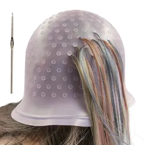 Reusable Silicone Hair Dye Cap, Salon Design for Hair Dyeing and Highlights, Professional Quality Hair Styl