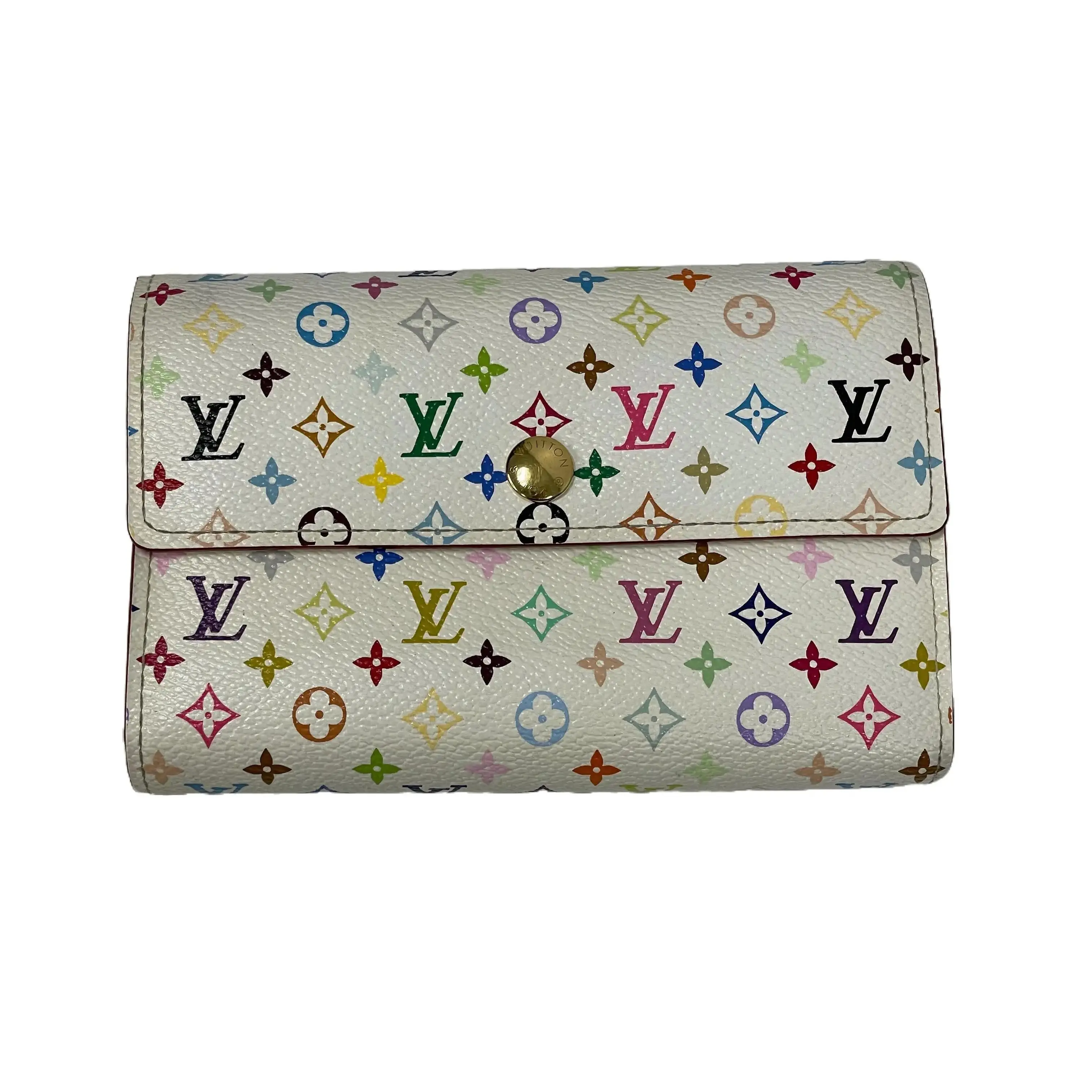 Pre-owned Louis Vuitton Canvas small leather goods Alexandra Wallet Murakami Mul...