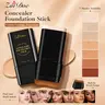 Zaidoc 7-Color Dual-Ended Concealer Foundation Stick - 2-in-1 2.09 Oz SPF Cosmetic with Brush, Hydrating Olive & Camellia, Long-Lasting Blendable Mild Flawless Full Coverage for Dark Circles, Blemishes, Daily Use by Adults with Normal Skin