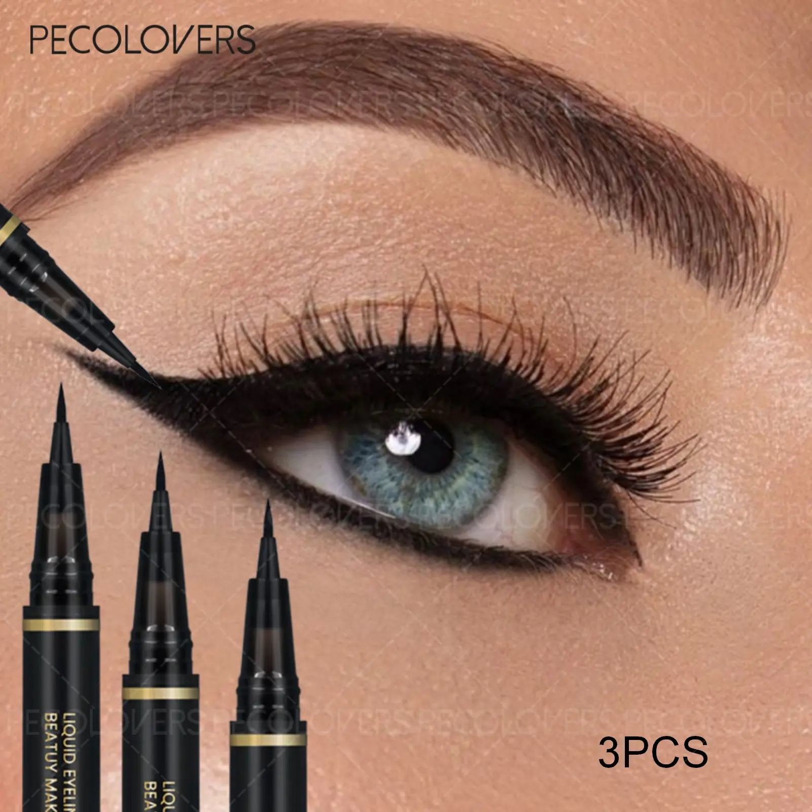 3PCS Black Eyeliners -Waterproof, Resistant to Sweat, And Smudge-Proof. These Ultra-Slim Liquid Eyeliner Pens for Allow for Precise Application, Suitable for All Eye Shapes, Precision Liner