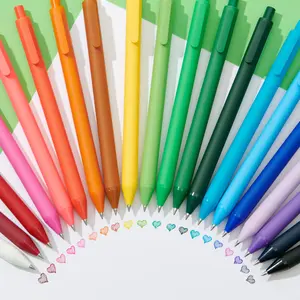 Pure Colored Gel Pens 0.5mm 20 Pieces Set for Journaling Note Taking