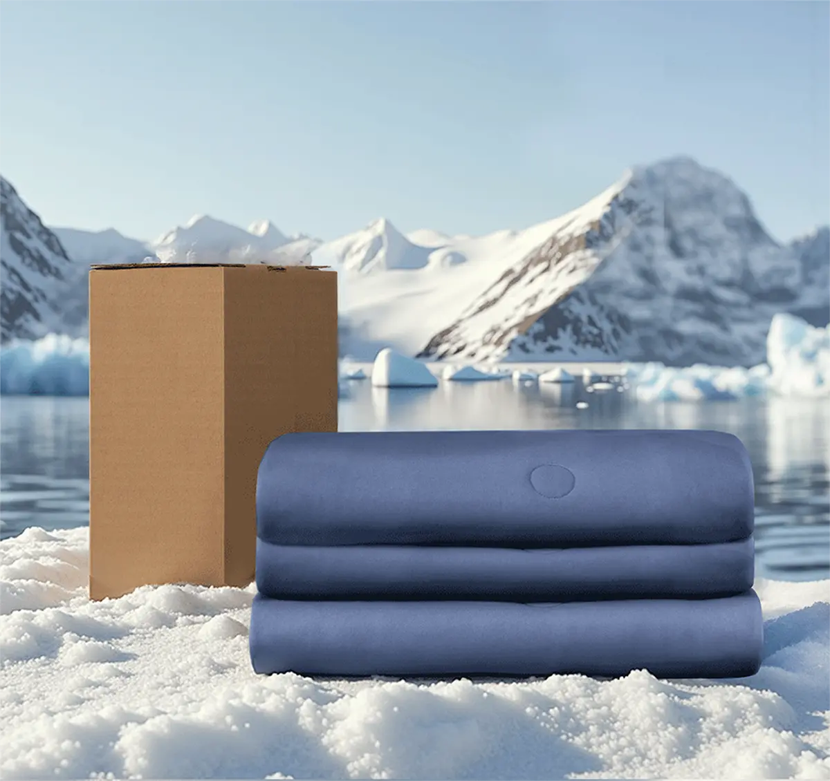 Coolast Cooling Comforter, All Season Bedding to Keep Cool for Night Sweats, Ice Blanket for Hot Sleepers, Quickly Cool Down While Stay Warm All Night, Machine Washable Breathable Lightweight King Size