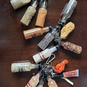 mini seasoning keychains