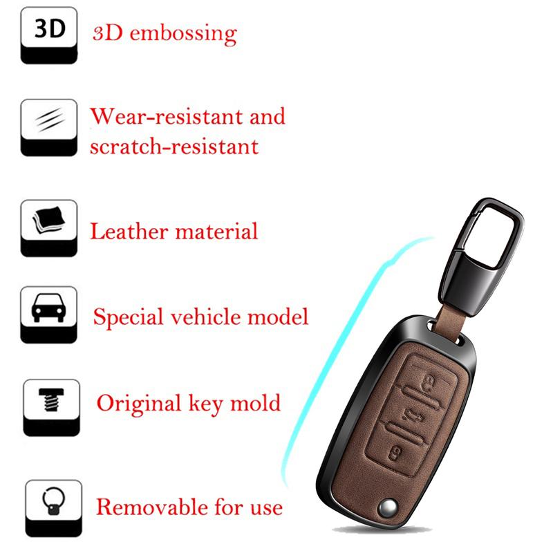 For Volkswagen Key Fob Cover Leather Car Jetta Golf Polo MK6 Passat Tiguan Beetle Key Case Automotive as a holiday gift For Volkswagen Key Fob Cover Leather Car Jetta Golf Polo MK6 Passat Tiguan Beetle Key Case Automotive as a holiday gift