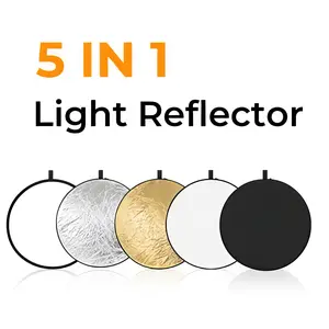5-in-1 Reflector, 30cm/60cm/80cm, Beauty Soft Light Board Photography Reflector, Portable Fable Softbox, For Photography, Suitable for Studio Use