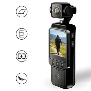 The Latest Vlog Camera: A handheld camcorder featuring a 270° rotatable screen, a 6x zoom lens, 1080P HD resolution, night vision capabilities, built-in Wi-Fi, and a rechargeable battery—an essential tool for selfies and vlogging, perfect for travel.