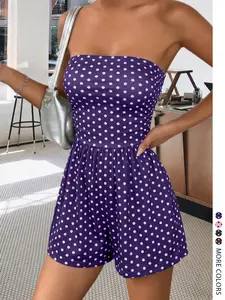 Women's Sleeveless Jumpsuit, Solid Color, Casual Fitted Short Pants, Perfect for Mother's Day, Versatile Summer, Vacation Wear