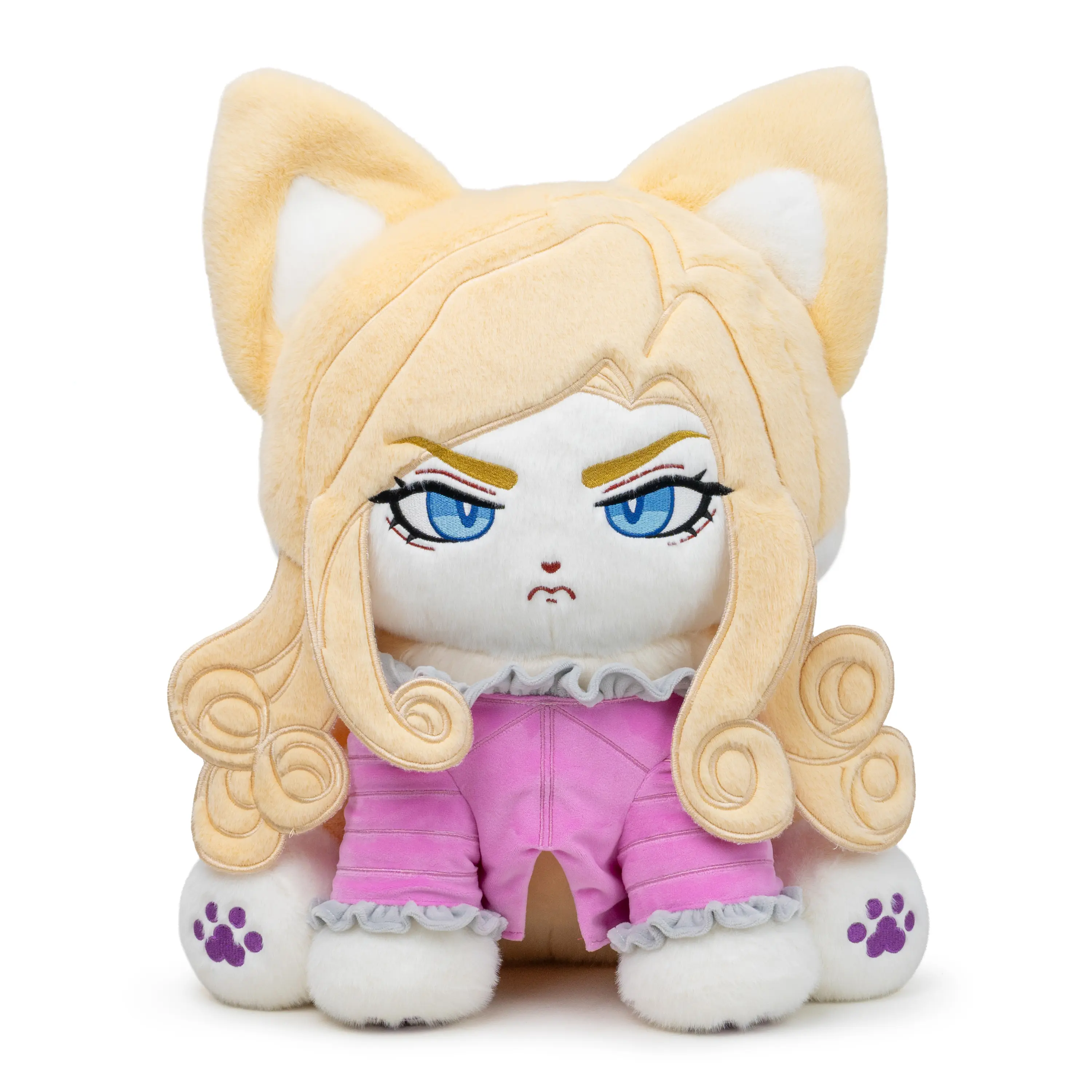 PLUSHSHOP New Arrival 17in Whimsical Valentinmeow Meow Meow Plush Stuffed Toy, Hug-Friendly with Expressive Face, Suitable for 3+ Years Kids