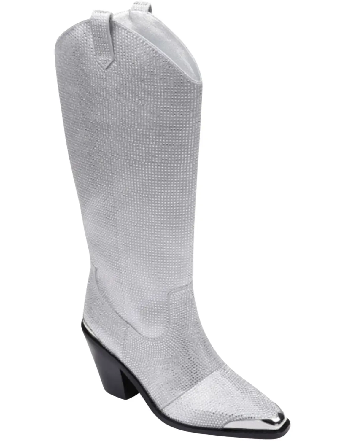 Daniel Diamond Women's Women'S North Jewel Cave Tall Western Boot Snip Toe - Dd3010-Silver