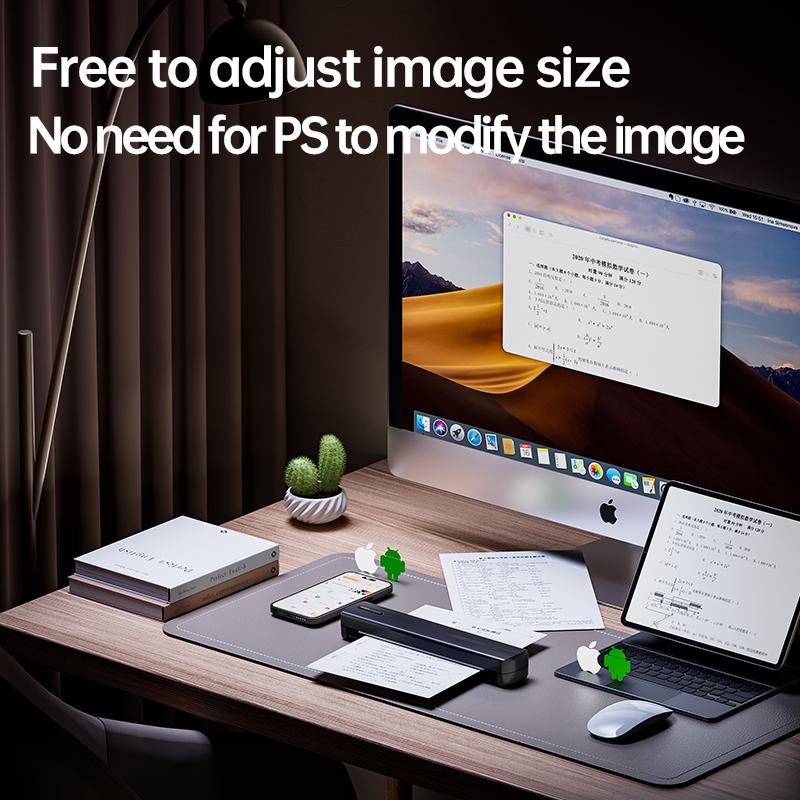 Tattoo Template Printer Thermal Printer DIY Tattoo, Wireless Mini Tattoo Transfer Printer, Compatible With Smartphones And IOS, Comes With 5 A4 Tattoo Papers, 5 Printing Papers, Perfect Holiday Gift