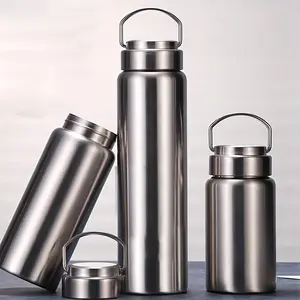 304 Stainless Steel Water Cup - Full Single Layer Thickened Sports Water Bottle - Large Capacity Portable Camping Cup - For Men & Women - Ideal for Outdoor Activities & Sports - Great Gift for Hikers & Adventurers