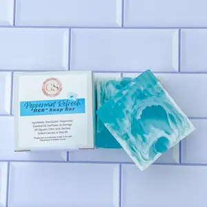 Peppermint Refresh "HER" Soap Bar - Moisturizing Cleansing Body Care Peppermint Refresh "HER" Soap Bar - Moisturizing Cleansing Body Care