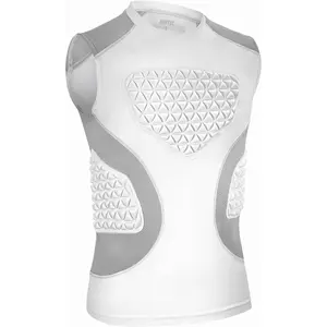Youth Baseball Football Chest Protector Padded Shirt for Kids, Softball, Lacrosse, T Ball, Rib Heart Guard, Shock Absorbing Compression Base Layer