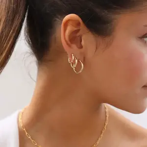 Token Jewelry Classic Hoop Earrings