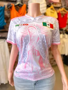 Mexico Virgen Jersey (Grey & Pink)
