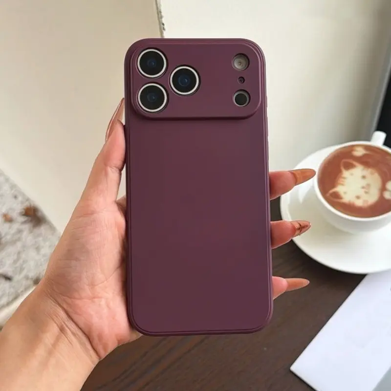 New Burgundy Case For iPhone 18Pro Max/17 Air/17 Pro/17 Pro Max/16/15/14Plus/13Pro Max Phone Casesoft-flex Shock-absorbing Frame for Ultimate Protection.Shockproof And Drop- Resists Fingerprints Protective Cover