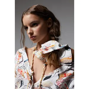 Alexa Linen Hair Scrunchie - Day Forest