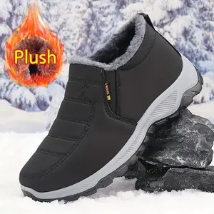 Men'sCozy&WarmSnowBoots-Slip-ResistantAnkleBootiesforHiking,Walking&Running-PlushLinedWinterShoeswithCasual/StreetStyle