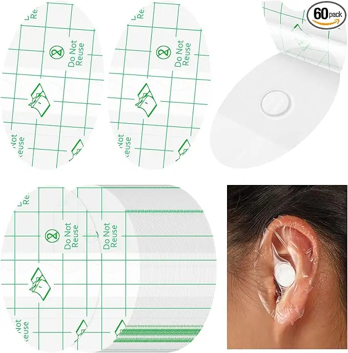 Baby Ear Covers 60PCS – Waterproof Ear Protection for Kids & Newborns, Swimming, Bath Time, Shower & Water Sports Ear Plugs