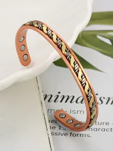 Handmade Pure Copper Bracelet, Elegant Twisted Design, Unisex Adjustable Jewelry Gift, Street Style, All Seasons, Handmade Copper Bracelets