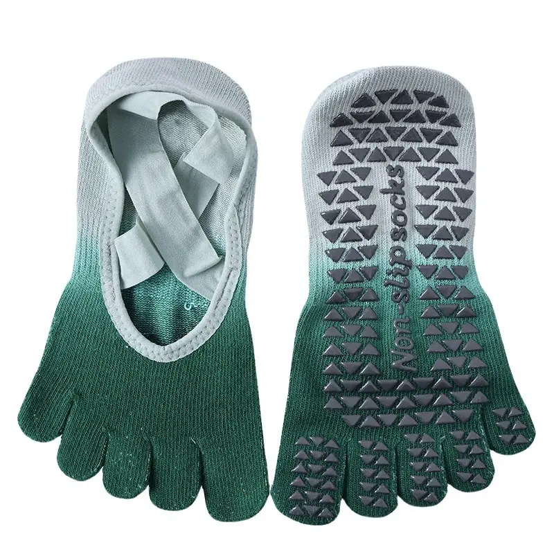 New gradient strap yoga socks, non-slip professional women's five-toe socks, Pilates socks for spring and summer, suitable for sports. New gradient strap yoga socks, non-slip professional women's five-toe socks, Pilates socks for spring and summer, suitable for sports.