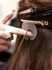 Hair Extension Heat Shield Guard Single Hole Design, Fusion Keratin Glue Protector, Heat Protection Heat Resistant Pad for Salon Quality Home Use