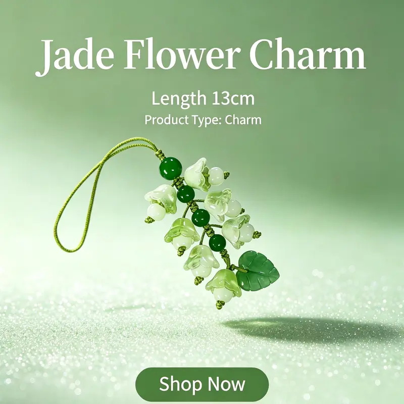 Women's Luli Lilac Personalized Cellphone Lanyard - Decorative Pendant Charm Wrist Strap, Durable Mobile Leash, Elegant Smartphone Accessory & Meaningful Gift