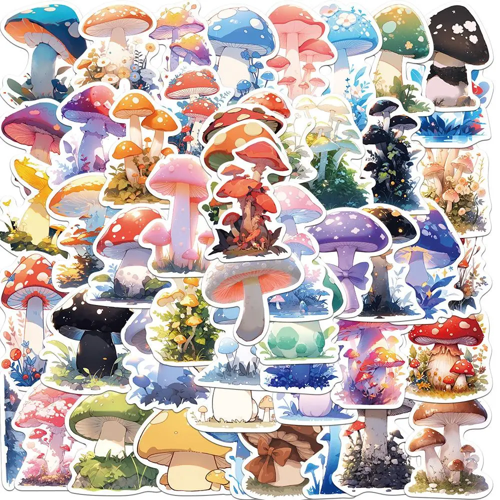 Cartoon Mushroom Pattern Car Window Sticker, Cute Mushroom Car Sticker, Car Body Decorative Sticker For Car Truck Window