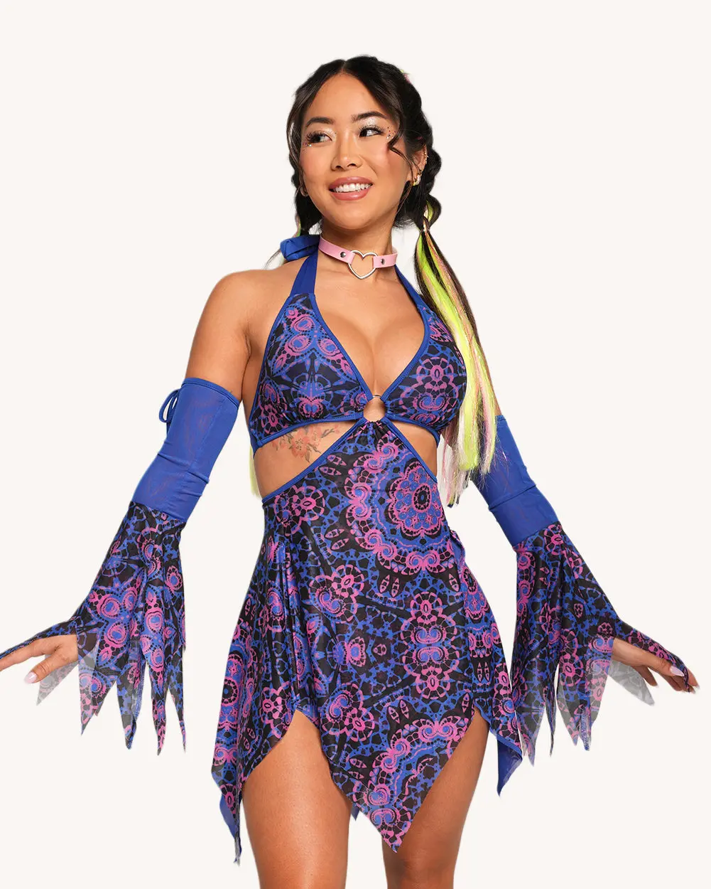 Dreamwave Dress with Sleeves