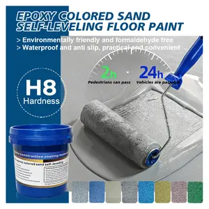 Home renovation essentials: Epoxy Sand Floor paint. Quick construction, easy to operate