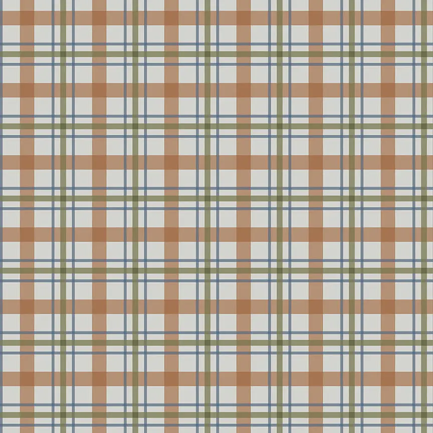 Fabric Riley Blake Gray Plaid Cretaceous Designer Flannel by the Quarter Yard F17506-GRAY