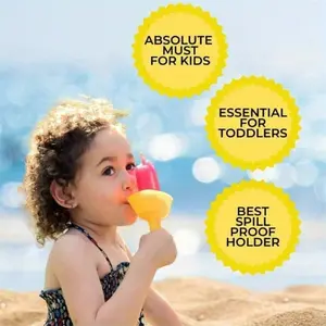 2/4 ice cream leak-proof handheld sticks/cones with leak-proof features and a portable snack carry case – suitable for use with dishwasher-safe silicone ice cream rack/stand kits, portable child-friendly popsicle mold trays, and summer popsicle stands.