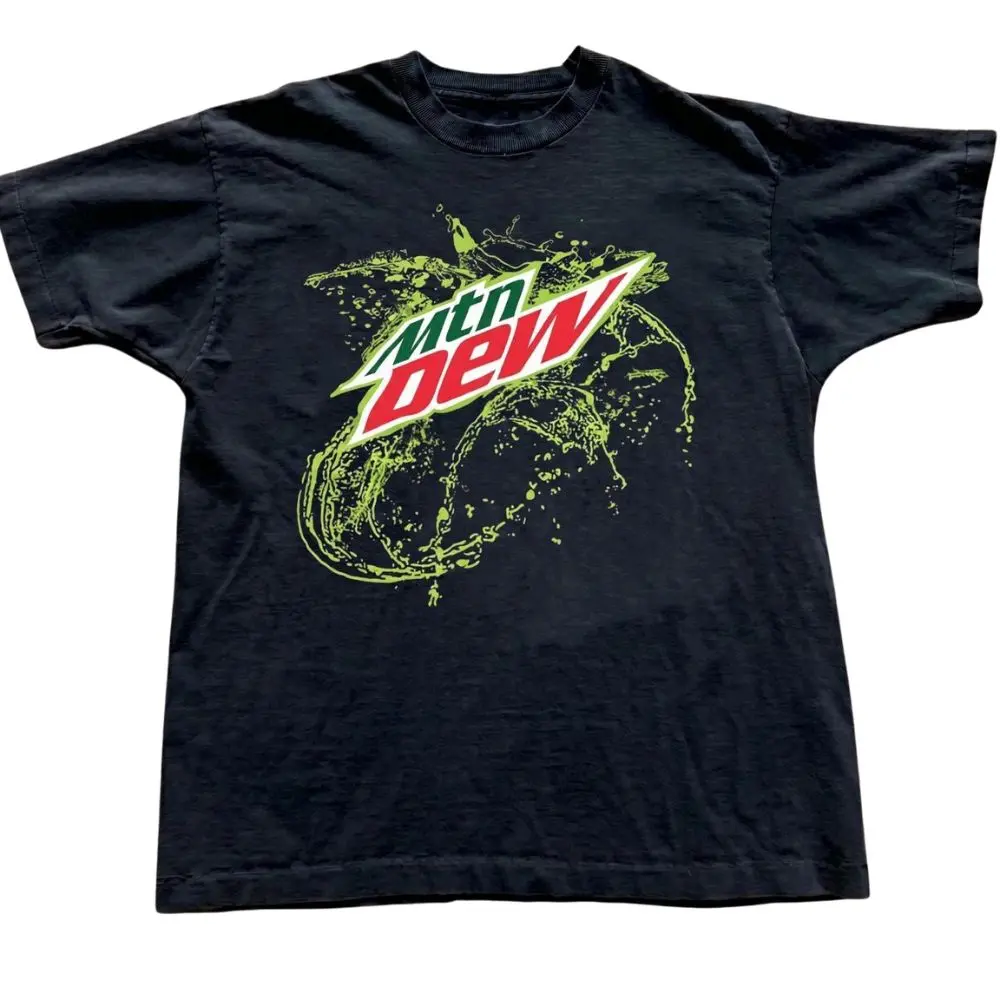 The Vintage Citrus Soda Style Graphic T-Shirt, Y2K Lime Splash Logo Tee, Retro Pop Art Shirt, Crew Neck Shirt, Trending Shirt