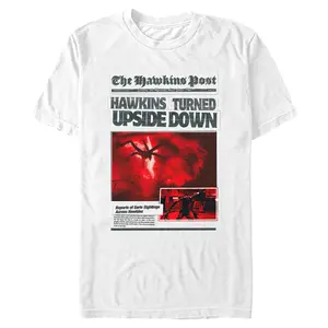Men's Stranger Things Hawkins Turned Upside Down T-Shirt