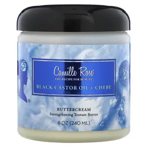 Camille Rose Black Castor Oil + Chebe, Butter Cream, 8 oz (240 ml)