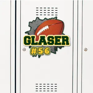 Ripped Football Locker Decoration and Hotel Door Sign for Elementary, Middle, High School,and Club Teams