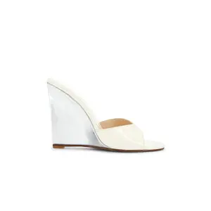 FEMME LA x REVOLVE Becca Wedge in Cream & Silver
