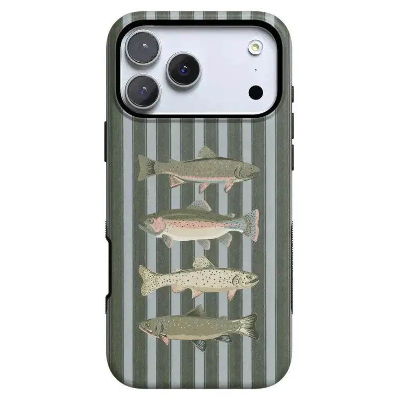 Boyfriend Collection ShockproofVintage Fish-Patterned HandheldCellphone Case - Drop-ProtectionMobile Phone Accessory, PhoneCasing Cover for CellphoneAccessories