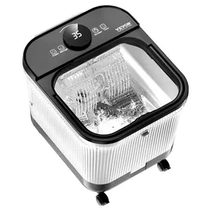 【Summervibes】VEVOR Foot Spa Bath Massager with Heat,  , 95°F - 118°F Pedicure Foot Bath Tub with Adjustable Water Shower, Shiatsu Massage Balls & Rollers, Feet Soaking Tub with LED Display & Timer for Stress Relief