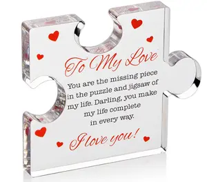 To My Love Acrylic Gift for Her Romantic Boyfriend Gifts Girlfriend Love Cute Gifts Ideas Anniversary Valentines Birthday Girlfriend Gift for Him Husband Wife Women Men