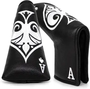 Premium Putter Cover (Ace of Spade-Blade) – Durable, soft, and stylish with magnetic closure for a secure fit.