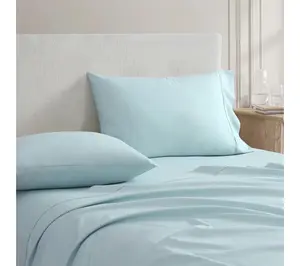 Martha Stewart Skylands Blue Cotton Twin Sheet Set