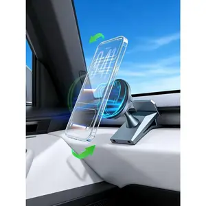Cybertruck Phone Mount, Magnetic Phone Car Air Vent Holder for Tesla Cybertruck (2024 & Later Models) – 360 °   Adjustable Mag-Safe Compatible Dashboard Mount for Tesla Cyber Truck Accessories