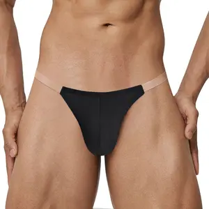 High-Cut Transparent Waist Men's Briefs, Sexy Low Waist Butt-Lifting, No-Side Wing Modal Underwear for Men   Menswear underwear pack