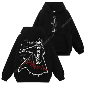[Konoha Shop] Limited Namikaze Minato - Naruto Shippuden #90 Hoodie T-Shirt Sweatshirt, Retro Vintage Unisex Graphic 90s Cotton, Gift For Wibu Ninja Shinobi , Anime Manga Y2K Streetwear
