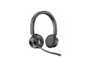 Poly Savi 7300 Office 7320 Headset - Stereo - Wireless - DECT 6.0 - 590 ft - 20 Hz - 20 kHz - Over-the-head - Binaural - Ear-cup - Noise Cancelling Microphone