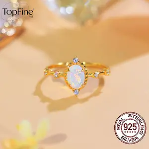 Elegant Vintage Style Oval Shape White Synthetic Opal Engagement Rings for Women-925 Sterling Silvery with Golden Plated Wedding Band Rings, Perfect for Weddings, Anniversaries & Birthday Gifts, Party and Evening Party Decor Dupes, Special Occasions