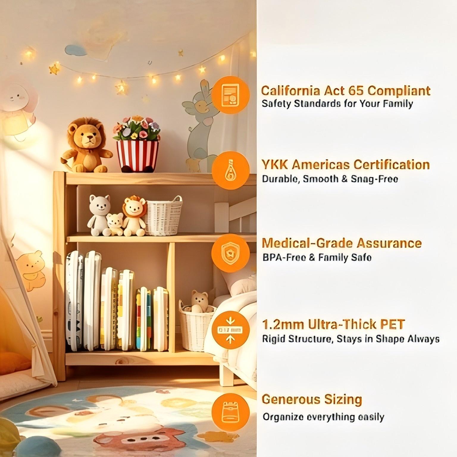 Set of 3 clear hard shell zipper cases – waterproof transparent zipper bags, suitable for organizing kids' toys, charging cables, creative journals, paintbrushes, sewing threads, and sketching supplies